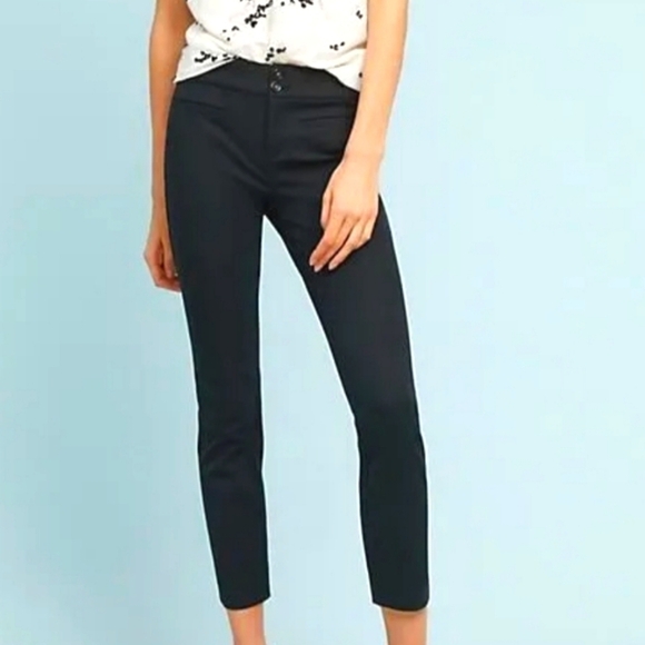 Anthropologie Pants - Anthropologie Black Essential Slim Pants 8